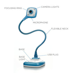 HUE HD Pro, USB-Dokumentenkamera für Windows und Mac, blau