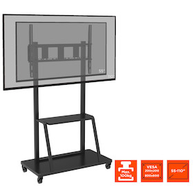 celexon Economy höhenverstellbarer Display Rollwagen Adjust-55110MP