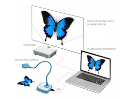 HUE HD Pro, USB-Dokumentenkamera für Windows und Mac, blau - Demoware