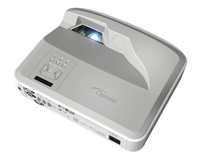 Optoma ZU500USTe Ultrakurzdistanz Beamer mit 5.000 ANSI-Lumen und WUXGA Auflösung
