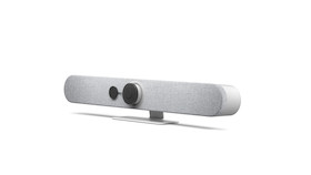 Logitech Rally Bar Mini All-in-one-Videobar für kleine Räume - 4K, 30fps, 4xZoom, 120°, weiß