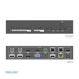 Purelink PT-PSW-42 4x2 4K Multiformat Presentation Switcher mit KVM und Scaler Set