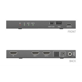 Purelink PureTools - 1x2 HDMI2.1 Splitter - 48Gbps - 8K (60Hz 4:2:0) 12 bit, Audio De-Embedding und