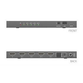 Purelink PureTools - 1x4 HDMI2.1 Splitter - 48Gbps - 8K (60Hz 4:2:0) 12 bit, Audio De-Embedding und