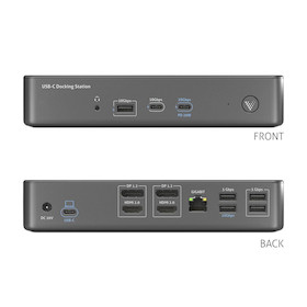 Vuelogic VL-D210DL USB-C Docking Station - Dual Screen DisplayLink ready - 4K Unterstützung