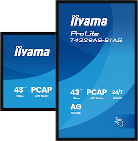 iiyama ProLite T4329AS-B1AG interaktives 43" All-in-One PCAP-Display für intelligente Räume für die