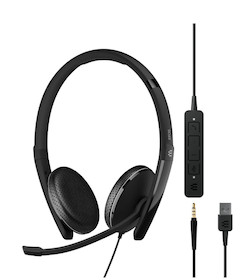 EPOS ADAPT 165 USB II - kabelgebundenes Dual Headset mit USB-A + Klinkenstecker 3,5 mm