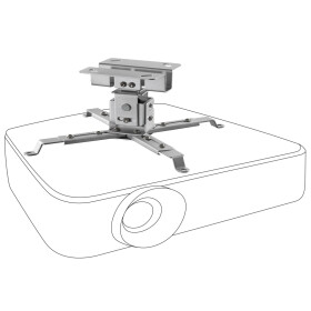 celexon Verlängerungsrohr für Deckenhalterung MultiCel Economy 40-70 cm - silber