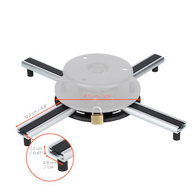 celexon Deckenhalterung universal PS Ultraflat - Deckenabstand nur 62mm