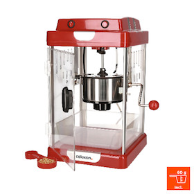 celexon CinePop CP1000 Popcornmaschine - Retrolook - rot