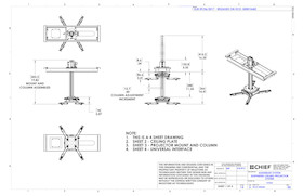 Chief SYSAUW Projektor-Deckenhalterung für abgehängte Decken