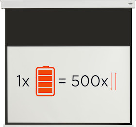 celexon Batterie Leinwand V2.0 Motor Professional Plus 280 x 158 cm