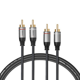 celexon 2x Cinch Stereo Audiokabel 2,0m - Professional Line