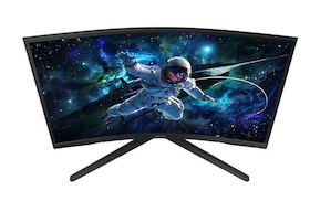 Samsung 27" Odyssey G55C QHD 1000R Curved Gaming Monitor mit 165 Hz Bildwiederholrate
