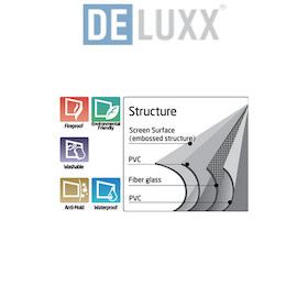 DELUXX Advanced Portable Tisch/-Stativleinwand Mattweiß Polaro - 4:3 - 81x61 cm - 40''