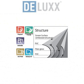 DELUXX Advanced Portable Tisch/-Stativleinwand Mattweiß Polaro - 4:3 - 102x76 cm 50''