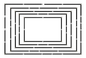 DELUXX Professional mobile Rahmenleinwand Rückprojektion - 4:3 - 427x320cm - 210''
