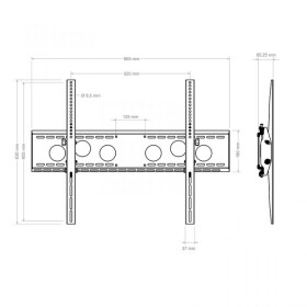 Hagor WH 85 T HD TV/Display-Wandhalterung - 55-110'' - bis 125kg