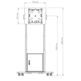 Hagor HP Twin Lift M-Flip mobiles Liftsystem, displayspezifisch für Samsung Flip
