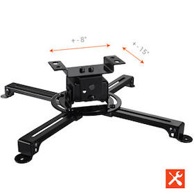 celexon Beamer-Deckenhalterung universal MultiCel Pro 1000 - schwarz - 10 cm