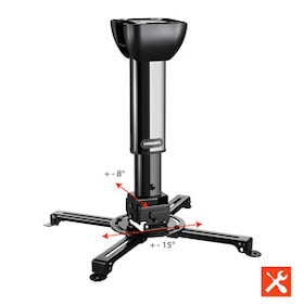 celexon Beamer-Deckenhalterung universal MultiCel Pro 3040 - schwarz - 30-40 cm