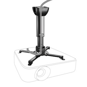 celexon Beamer-Deckenhalterung universal MultiCel Pro 4060 - schwarz - 40-60 cm