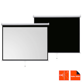 celexon basic line Rolloleinwand 200 x 150cm,Leinwand Format 16:9 , Heimkino Leinwand, Beamerleinwan