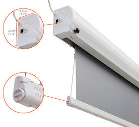 celexon HomeCinema Motorleinwand Tension 265 x 149 cm 120" - Dynamic Slate ALR