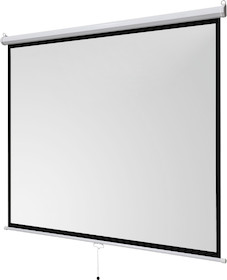 celexon basic line Rolloleinwand 240 x 240cm,Leinwand Format 1:1 , Heimkino Leinwand, Beamerleinwand