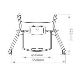 Hagor HP Twin Stand - mobiles Standsystem - 32-55" | max. VESA 600x400 | Traglast 50kg