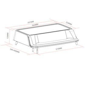 celexon Professional UV Monitor Erhöhung MS106A - grau - Demo