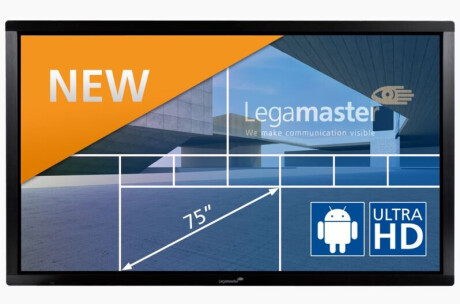 Legamaster e-Screen ETX-7500UHD 75" Touchscreen mit 4K Auflösung