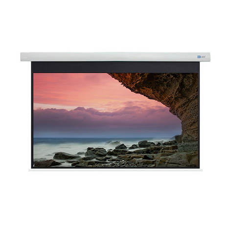 DELUXX Cinema Motorleinwand 265 x 149cm, 120" - 4K Fibre MWHT