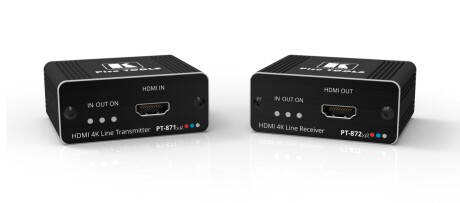 Kramer PT-871/2xr-KIT 4K HDR HDMI Kompakte PoC Extender über Long–Reach DGKat 2.0