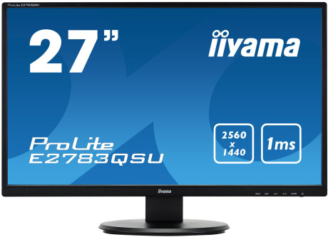 iiyama ProLite E2783QSU-B1 27" LCD Monitor mit WQHD und 1ms