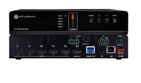 Atlona AT-UHD-SW-52ED HDMI Switcher 5 X 2