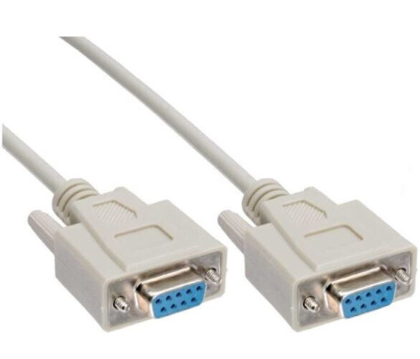 InLine Serielles Kabel, 9pol Buchse / Buchse, vergossen, 1:1 belegt, 5m