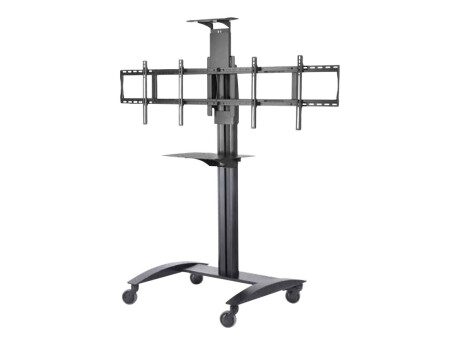 Peerless SmartMount-Flachbildschirm-Videokonferenz-TV-Wagen für zwei 40" bis 55" TVs