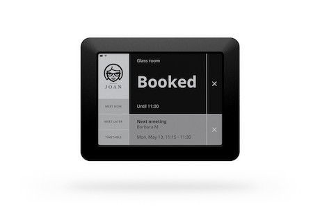 JOAN 6 - 6'' Interaktives Meetingraum-Touchscreen LED-Infodisplay - Raumbuchungssystem, schwarz