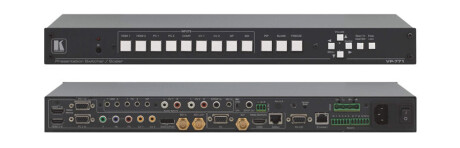 Kramer VP-771 Präsentations–Umschalter und — Scaler mit neun Eingängen, mit Lautsprecher–Ausgang