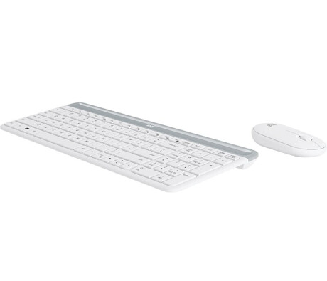 Logitech MK470 Slim Combo Set - Tastatur und Maus - kabellos - weiß