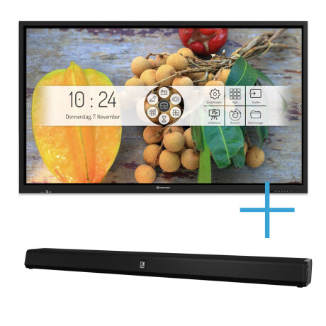 Kindermann TD-1075-S 75'' Touchdisplay mit 4K UHD Auflösung