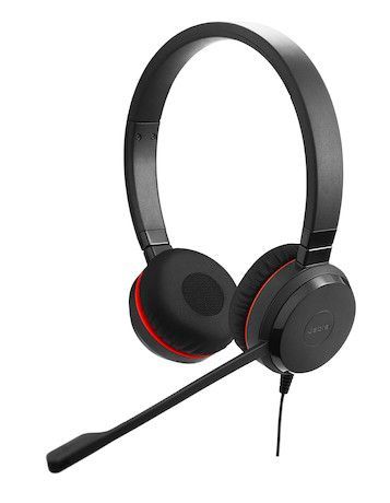 Jabra Evolve 20SE UC Duo - Schnurgebundenes Stereo-Headset für VoIP-Softphone