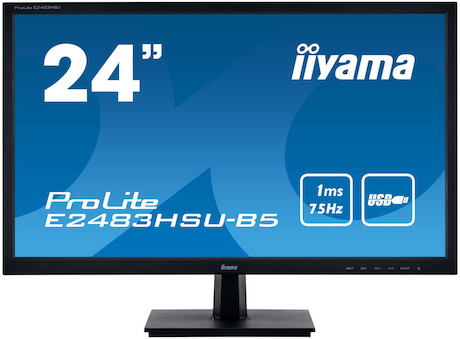 iiyama PROLITE E2483HSU-B5 24'' Businessmonitor mit 1ms und Full HD Auflösung