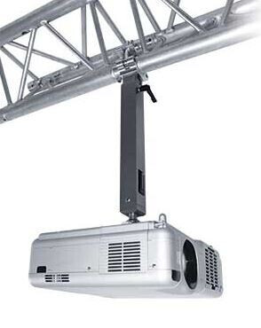 PeTa Deckenhalterung STANDARD für Half Coupler M10, 15 - 20 cm mit selbsthemmendem Kugelgelenk, weis