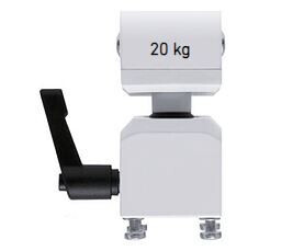 PeTa Standard Wandhalterung, feste Länge 30 cm, weiß mit Klemmhebel