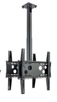 Hagor HA DH Duo S - Deckenhalterung Back-to-Back für Bildschirme - 32-50" | max. VESA 2x400x400 | Lä