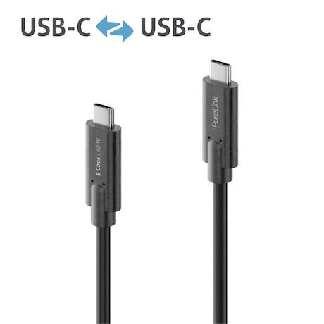 Purelink IS2501-015 USB-C auf USB-C Kabel 1,5m schwarz