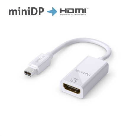 Purelink IS140 Mini DisplayPort auf HDMI Adapter 4K 0,15m weiß