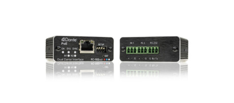 Kramer FC-102Net 2–Kanal Dante Encoder & PoE Akzeptor
